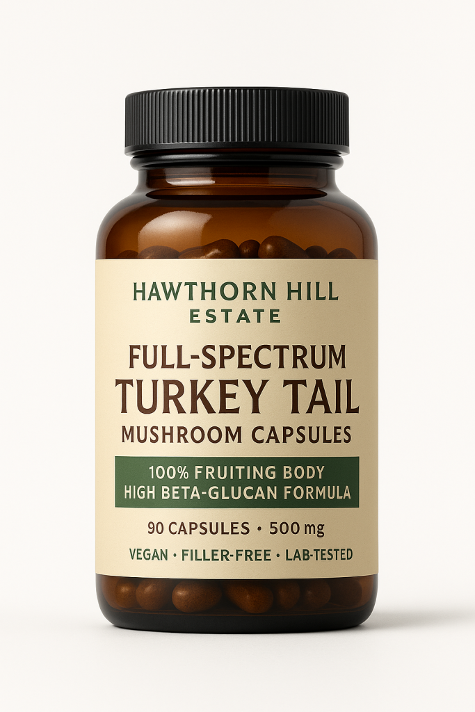 Bottle of Turkey Tail Capsules